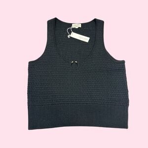 NWT Gentle Fawn Knit Gold Keyhole Neck Detail Tank Top